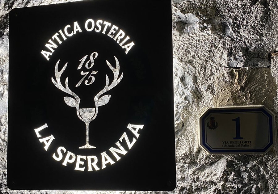 Ha riaperto l'Antica Osteria La Speranza