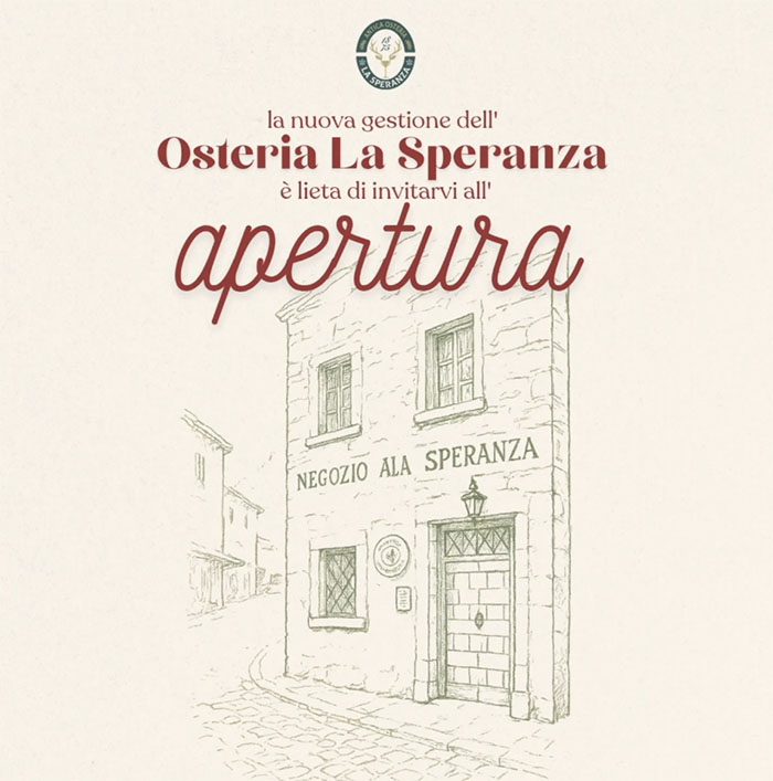 LA SPERANZA APERTURA 2025