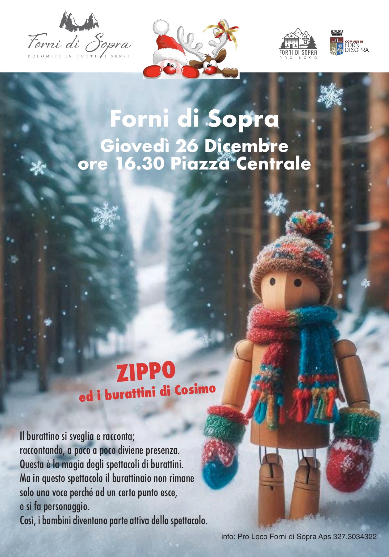Locandina Natale Zippo burattini