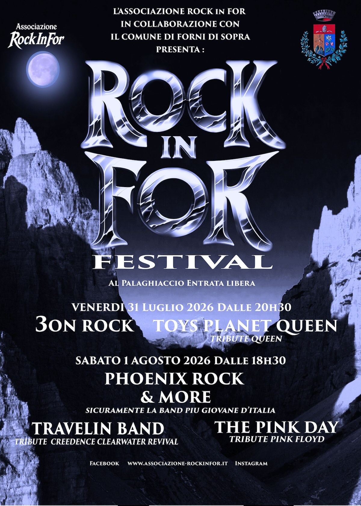 Rock in For programma 2026