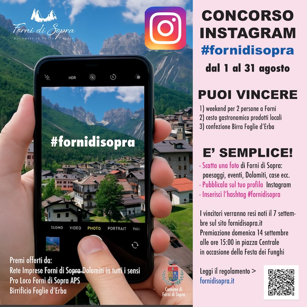 concorso instagram fornidisopra banner
