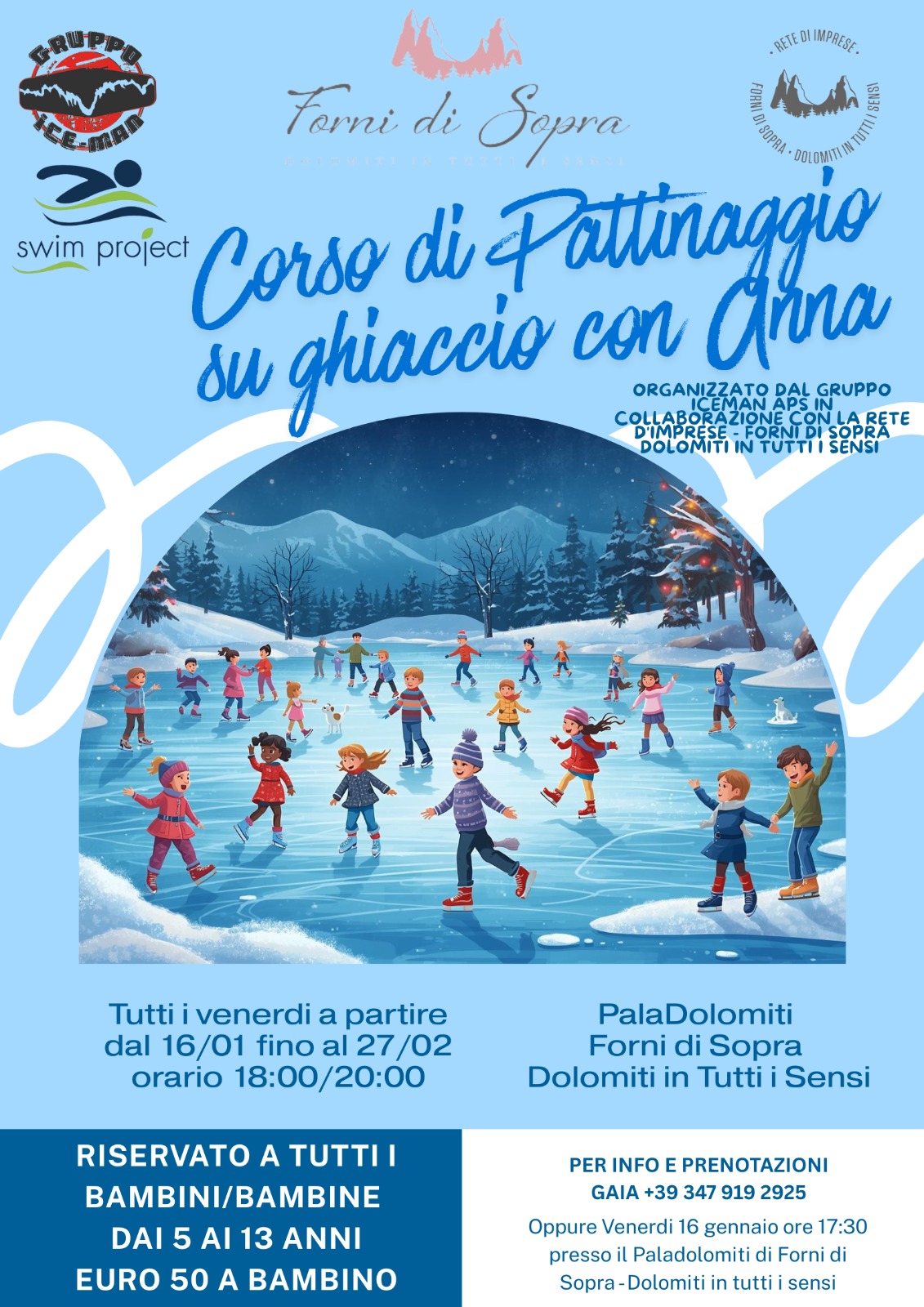 corso di pattinaggio su ghiaccio