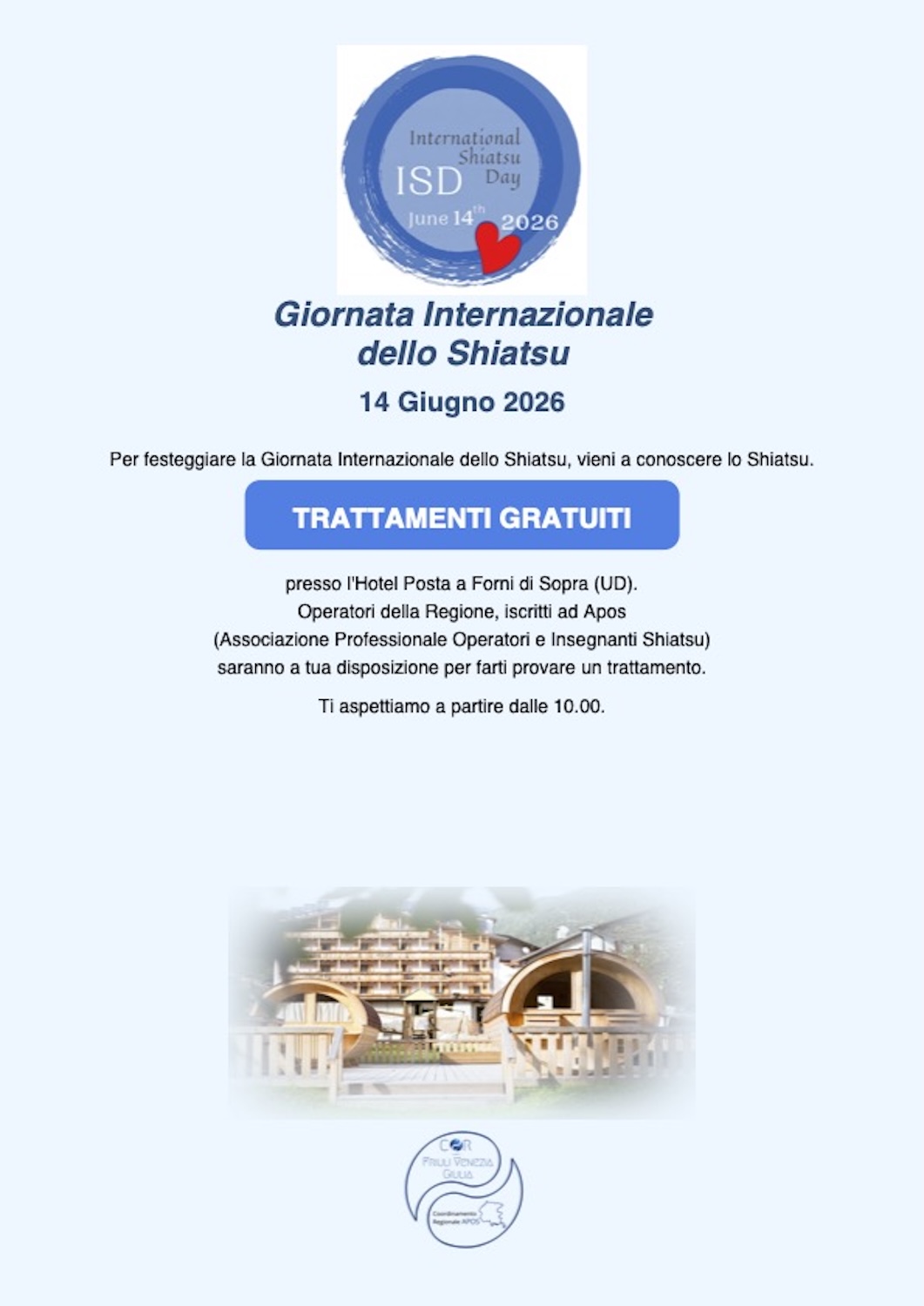 locandina shiatsu ISD Forni