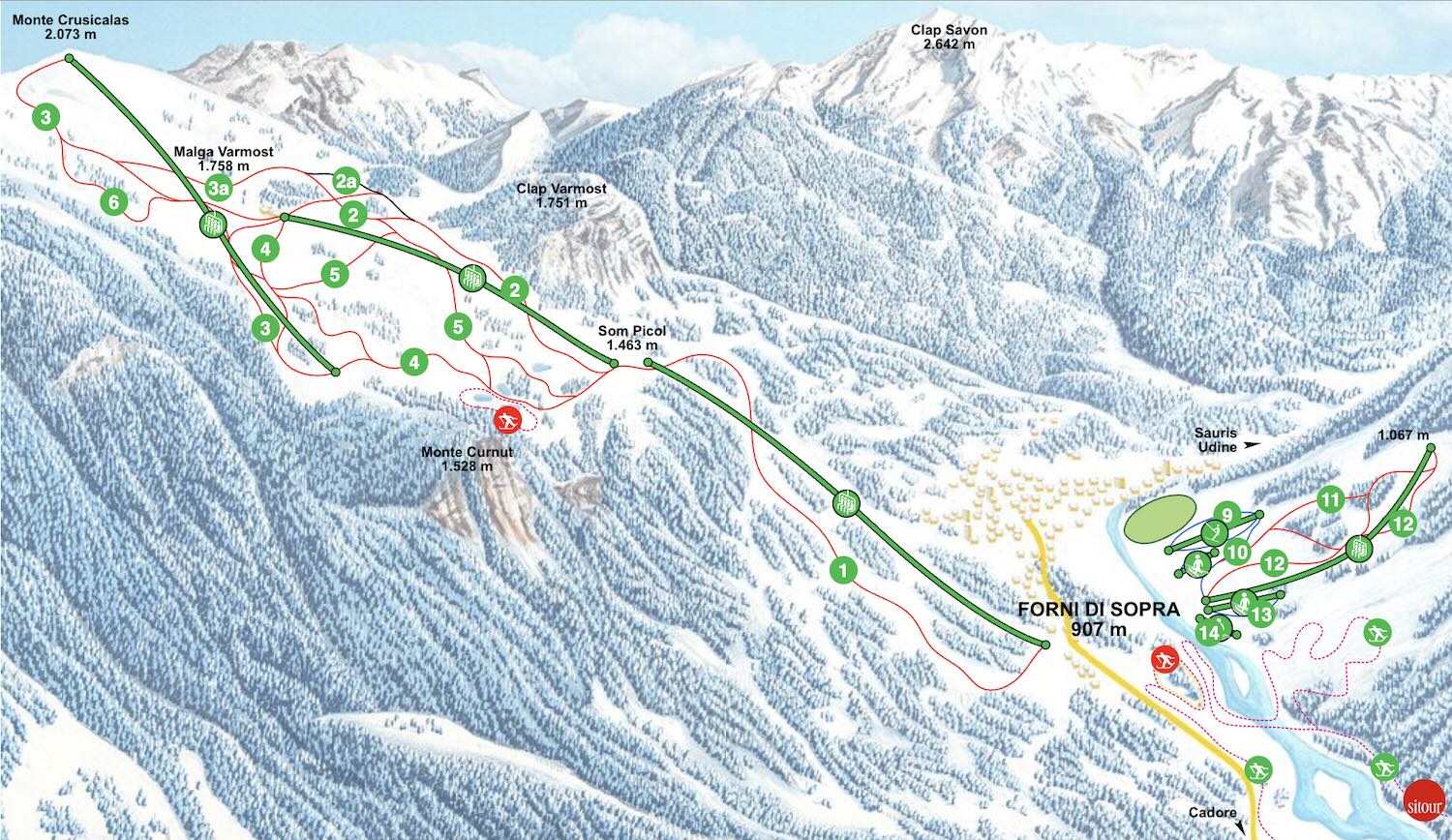 Piste di sci aperte al 100%