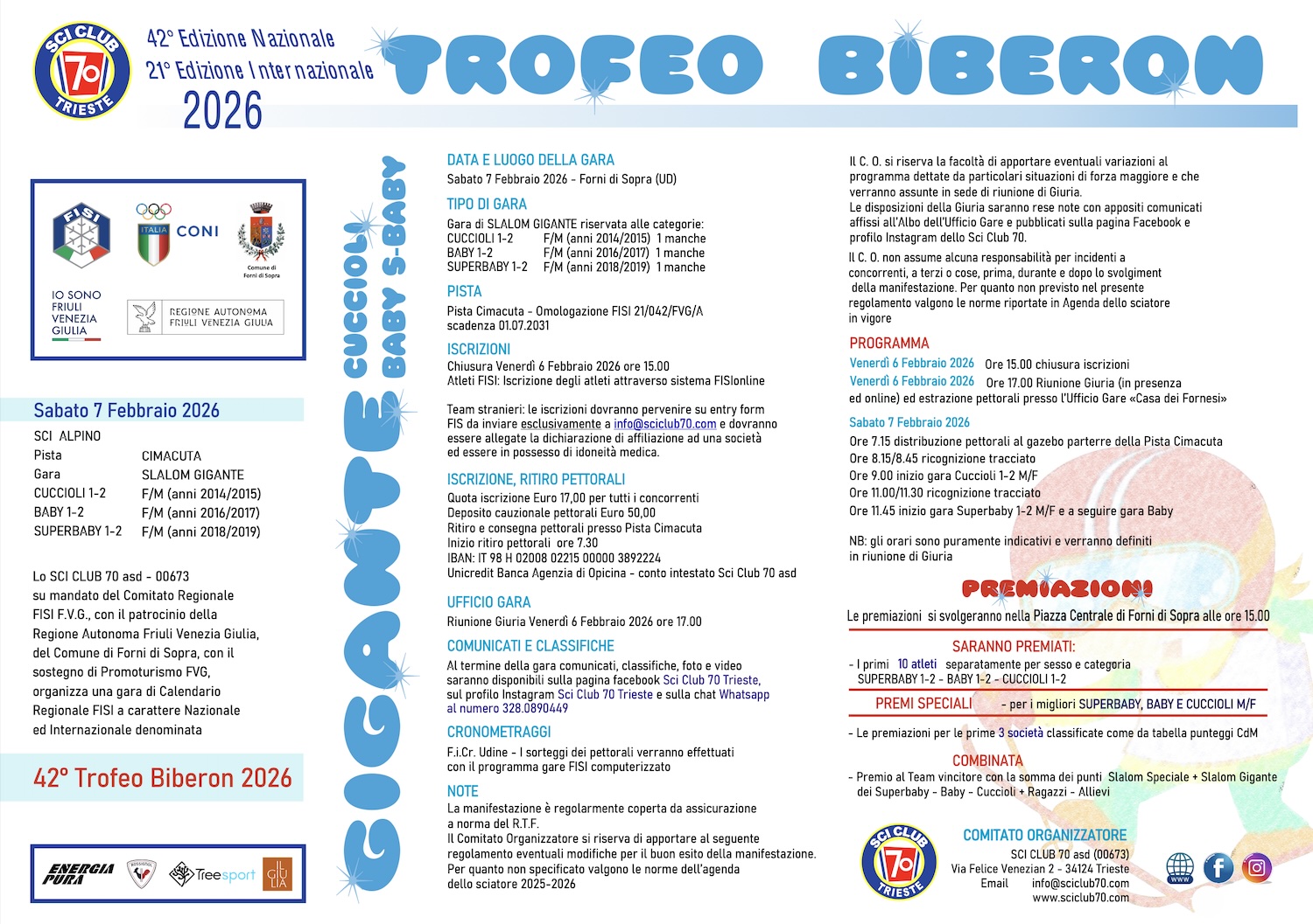 trofeo biberon 2026 gigante baby cuccioli