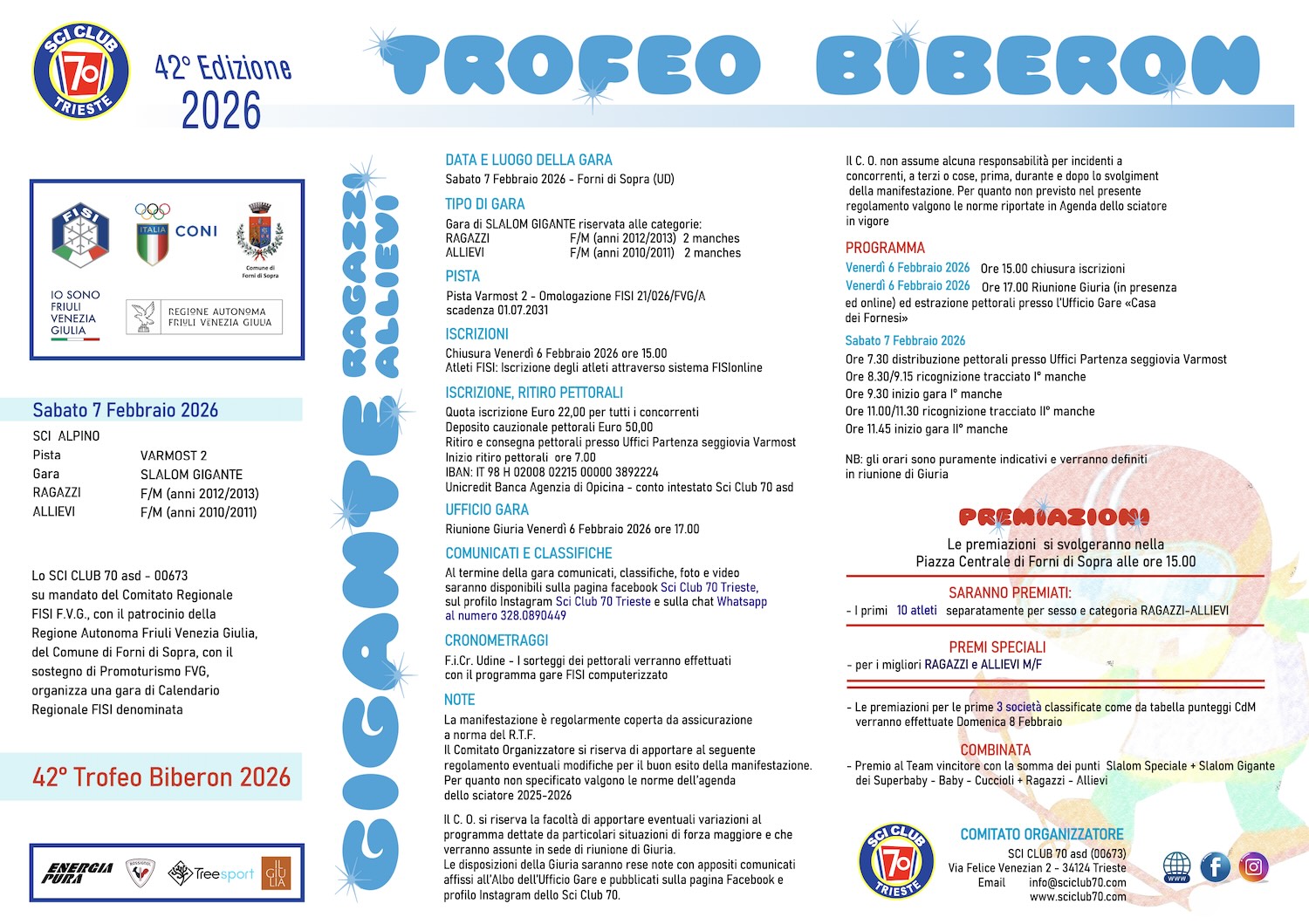 trofeo biberon 2026 gigante ragazzi allievi